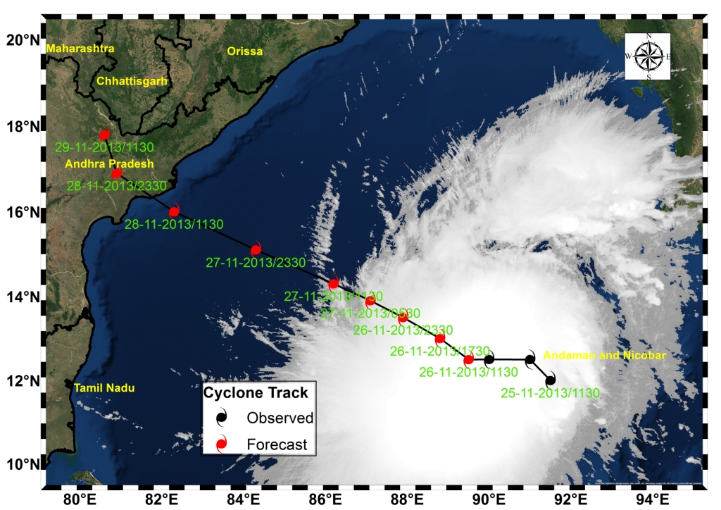 CYCLONE TRACK Map