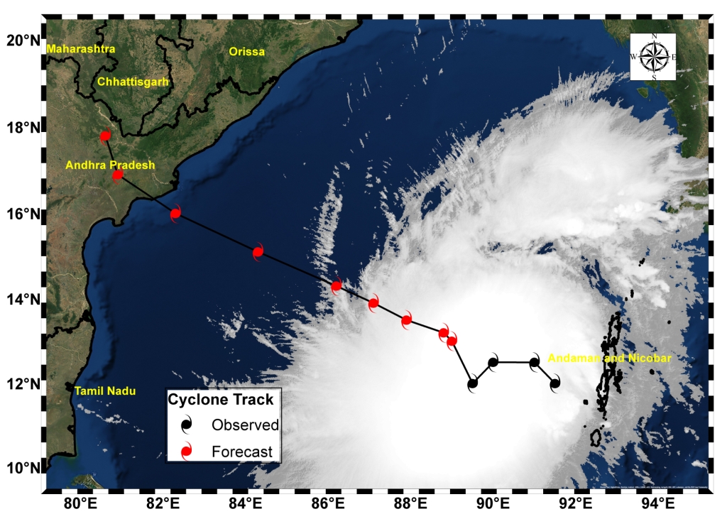 CYCLONE TRACK Map