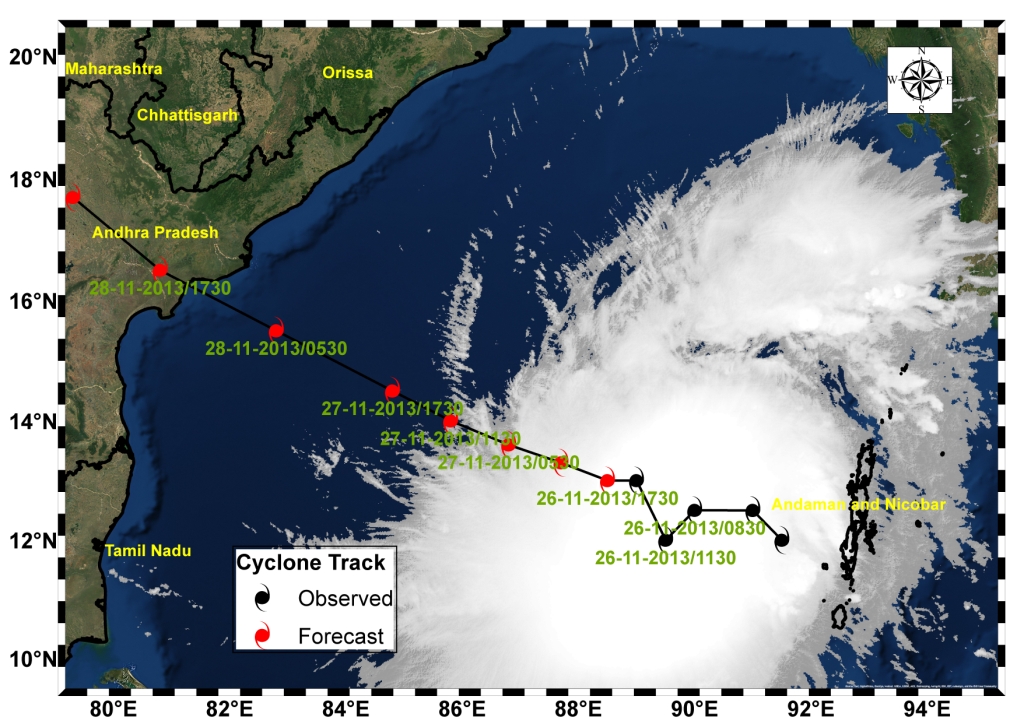 CYCLONE TRACK Map