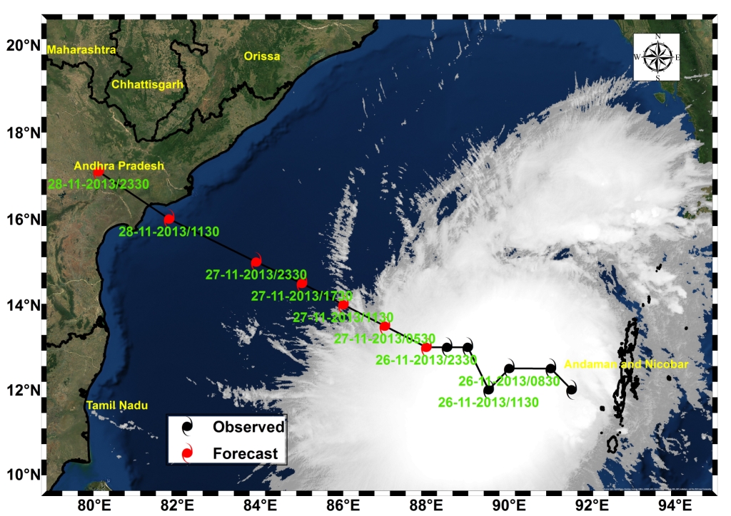 CYCLONE TRACK Map