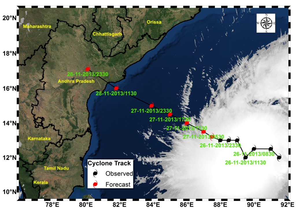 CYCLONE TRACK Map