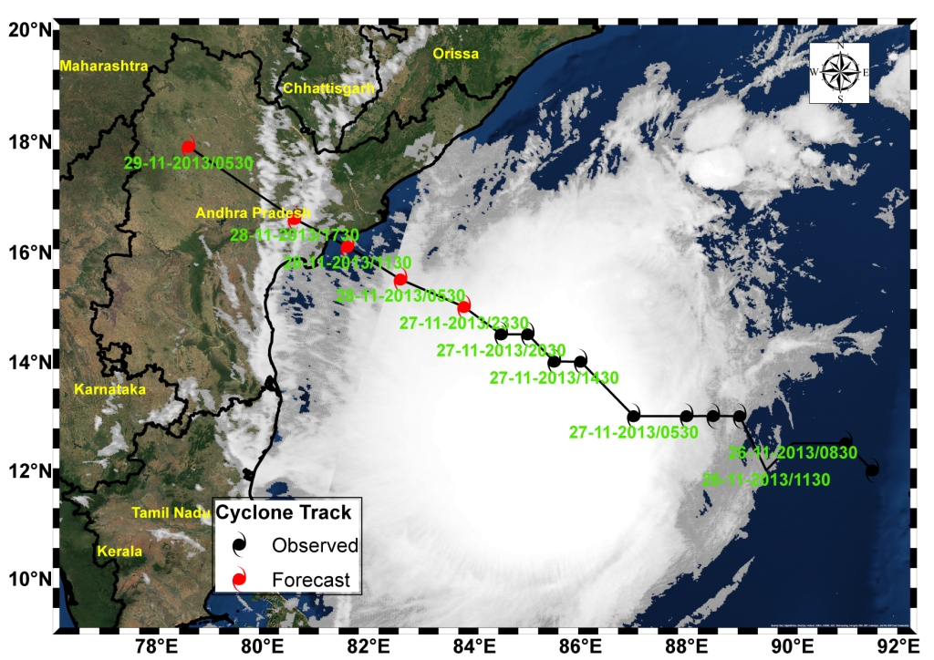 CYCLONE TRACK Map